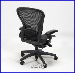 1 Herman Miller Fully Loaded Size B Aeron Chairs Open Box