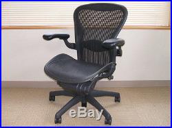 (200) AVAILABLE Herman Miller Aeron B Type Black Withlumbar Very Good Condition