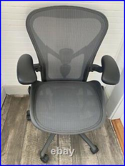 (2019) Herman Miller Aeron Remastered Chair Size B Fully Loaded With Posture Fit