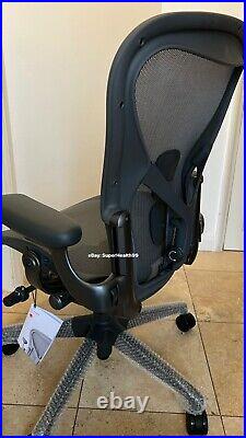 2021 Herman Miller Aeron Chair Remastered Size B CARBON GREY New With Tags