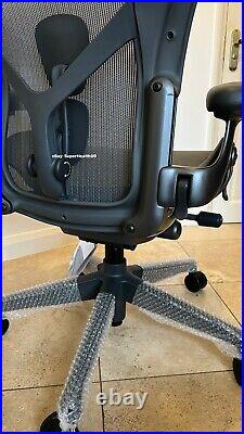 2021 Herman Miller Aeron Chair Remastered Size B CARBON GREY New With Tags