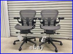 2021 Herman Miller Aeron Remastered Chair Size B Fully Loaded With Posture Fit