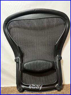 2 Herman Miller Classic Aeron Chair Back Frame B Medium Mesh / Lumbar Pad