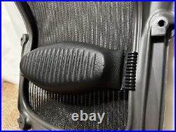 2 Herman Miller Classic Aeron Chair Back Frame B Medium Mesh / Lumbar Pad