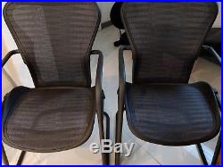 3 herman miller chairs set incl size c fully adjustable leather arms AERON