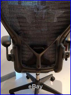 3 herman miller chairs set incl size c fully adjustable leather arms AERON