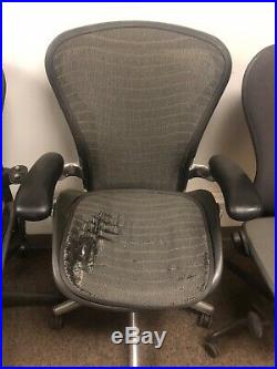 (5) AS IS Herman Miller Aeron Office Chairs