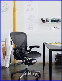 AUTHENTIC Aeron Chair Size A (POSTURE FIT) Black Classic DWR Herman Miller