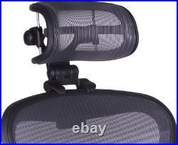 Adjustable Graphite Headrest for Herman Miller Aeron Chairs Comfort Redefined Adjustable Graphite Headrest for Herman Miller Aeron Chairs Comfort Redefined