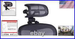 Adjustable H3 Headrest for Herman Miller Aeron Chair Modern Graphite Finish