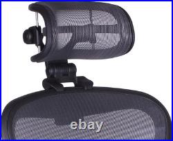 Adjustable H3 Headrest for Herman Miller Aeron Chair Modern Graphite Finish