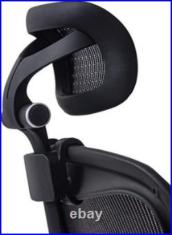 Adjustable Headrest for Classic and Remastered Herman Miller Aeron Black Style