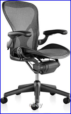 Aeron Chair Highly Adjustable with Posturefit Lumbar Support with Hard Floor Cas