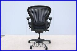 Aeron Chair by Herman Miller Size B Fully Adjustable Blue Mesh Fabric