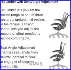 Aeron Ergonomic Chair Size B, Graphite