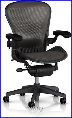 Aeron Executive Office Chair-Stainless Steel, Size B-Fully Adjustable Arms-Lumba