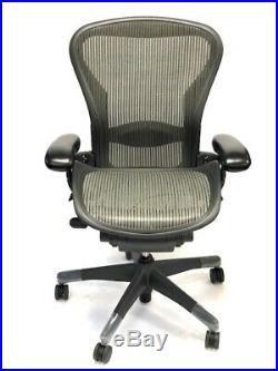 Aeron Fully-Loaded Lumbar Support Size B Nickel Mesh (3D03) By Herman Miller