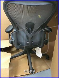 Aeron Office Chair Herman Miller Remastered Sz B ALL Graphite-Based BRAND NEW