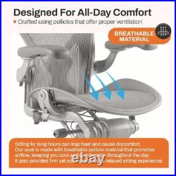 Aeron Replacement Seat Size B Titanium Gray