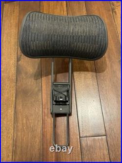 Atlas Headrest for Classic Herman Miller Aeron Chair Carbon