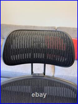 Atlas Headrest for Classic Herman Miller Aeron Chair Carbon