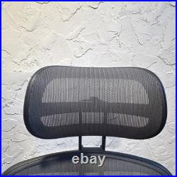 Atlas Headrest for Herman Miller Aeron Chair Graphite Remastered