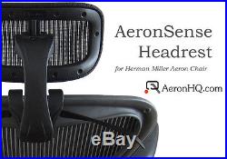 Authentic AeronHQ Headrest for Herman Miller Aeron Chair + Free Coat Hanger