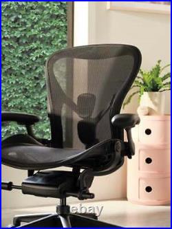 Authentic Herman Miller Aeron Chair / Size B Design Within Reach
