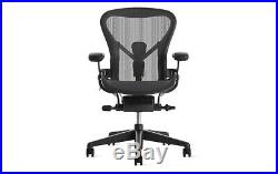 Authentic Herman Miller Aeron Chair Size B, Graphite DWR
