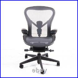 Authentic Herman Miller Aeron Chair Size B Graphite Design Within Reach