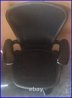 Authentic Lumbar Herman Miller Aeron Chair / Size B Design Within Reach