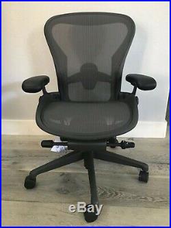 BRAND NEW REMASTERED AERON CHAIRS (2019) by Herman Miller SIZE B GRAPHITE
