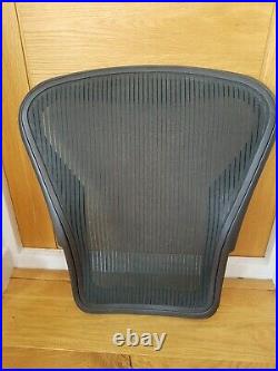 Black Herman Miller Aeron Chair Size B Back Frame & Mesh