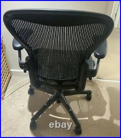 Black Herman Miller Aeron Fully Loaded Size B Delivery Or Collection