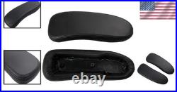 Classic Aeron Chair Leather Arm Pads Easy Install Hook & Loop, Pressure Relief