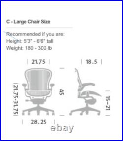 Classic Aeron Size C Seat Frame Replacement With Foam Classic Aeron Size C Seat Frame Replacement With Foam
