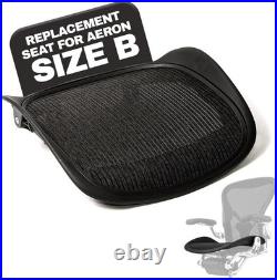 Durable Black Mesh Replacement Seat for Herman Miller Aeron Chair Size B Medium