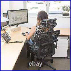 Engineered Now H3 ENjoy Original Headrest for Herman Miller Aeron Chair, Carbon