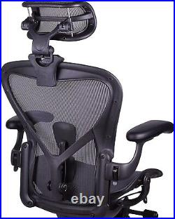 Engineered Now H3 ENjoy Original Herman Miller Aeron Chair Headrest, Graphite