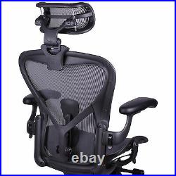Engineered Now H3 ENjoy Original Herman Miller Aeron Chair Headrest, Graphite