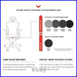 Engineered Now H6 Headrest for Herman Miller Aeron Remastered Onyx