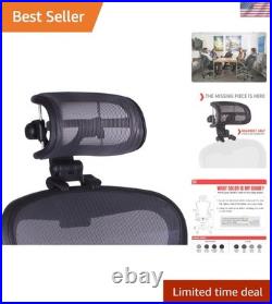 Ergonomic Graphite Headrest for Herman Miller Aeron Chair H3 Comfort Redefined