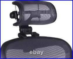 Ergonomic Graphite Headrest for Herman Miller Aeron Chair H3 Comfort Redefined