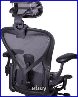 Ergonomic Graphite Headrest for Herman Miller Aeron Chair H3 Comfort Redefined