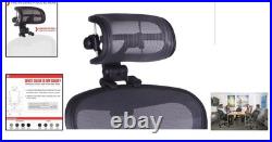 Ergonomic Graphite Headrest for Herman Miller Aeron Chair H3 Enhanced Comfort