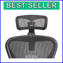 Ergonomic Onyx Headrest for Herman Miller Aeron Chair Adjustable Comfort-/