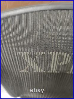 GENUINE OEM Herman Miller Aeron Seat Back Size C Large Black Custom XPR Letters