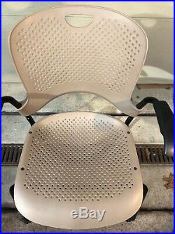 Grey Herman Miller Caper Stacking Office Chair Aeron Seat Beige Tan PERFECT