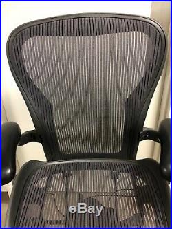 HERMAN MILLER AERON fully adjustable SIZE C Large. Dark Purple Aeron Chair