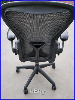 HERMAN MILLER RARE TUXEDO MESH Fully Loaded PostureFit Size B Aeron Chairs